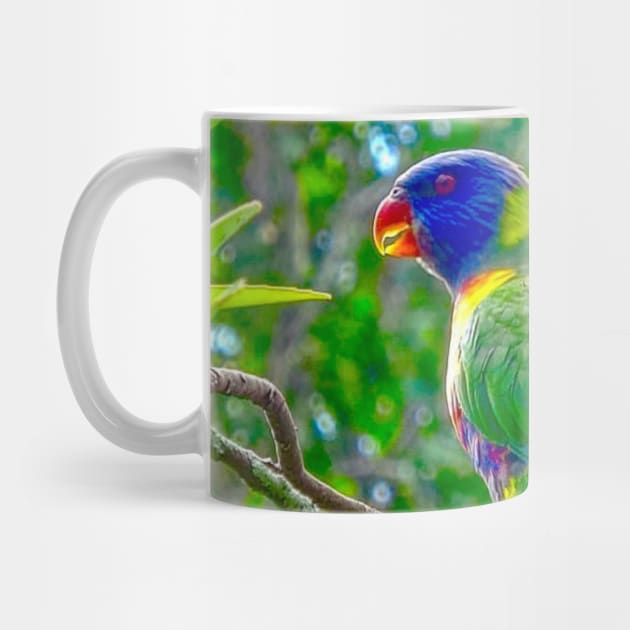 The Rainbow Lorikeet! by Mickangelhere1